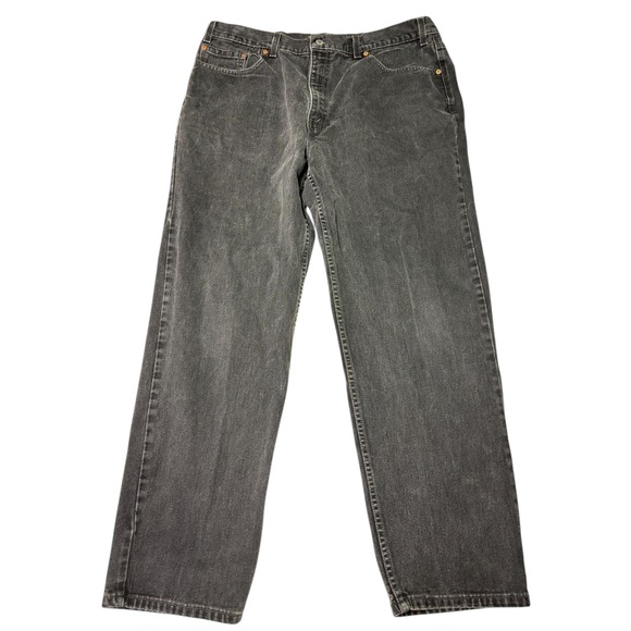 Levi's Other - Vintage Levi Strauss 550 Mens Jeans Black Denim Relaxed Fit Size 42x32 July 2000